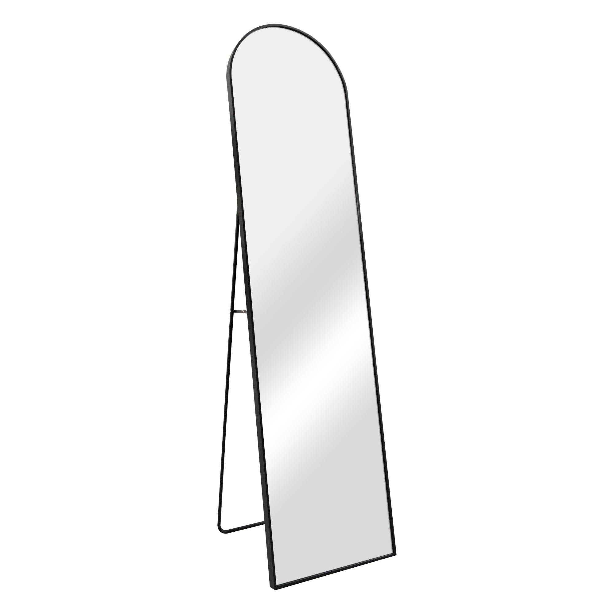 Helloshop26 - Miroir sur pied psyché inclinable 160 x 40 cm noir - Imagen 1