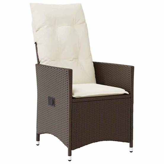 ComfortXL - Petit Salon de Jardin 3 Pièces Marron Polyrotin Fauteuils Inclinables pour Détente – ComfortXL Outdoor Living - Image 6