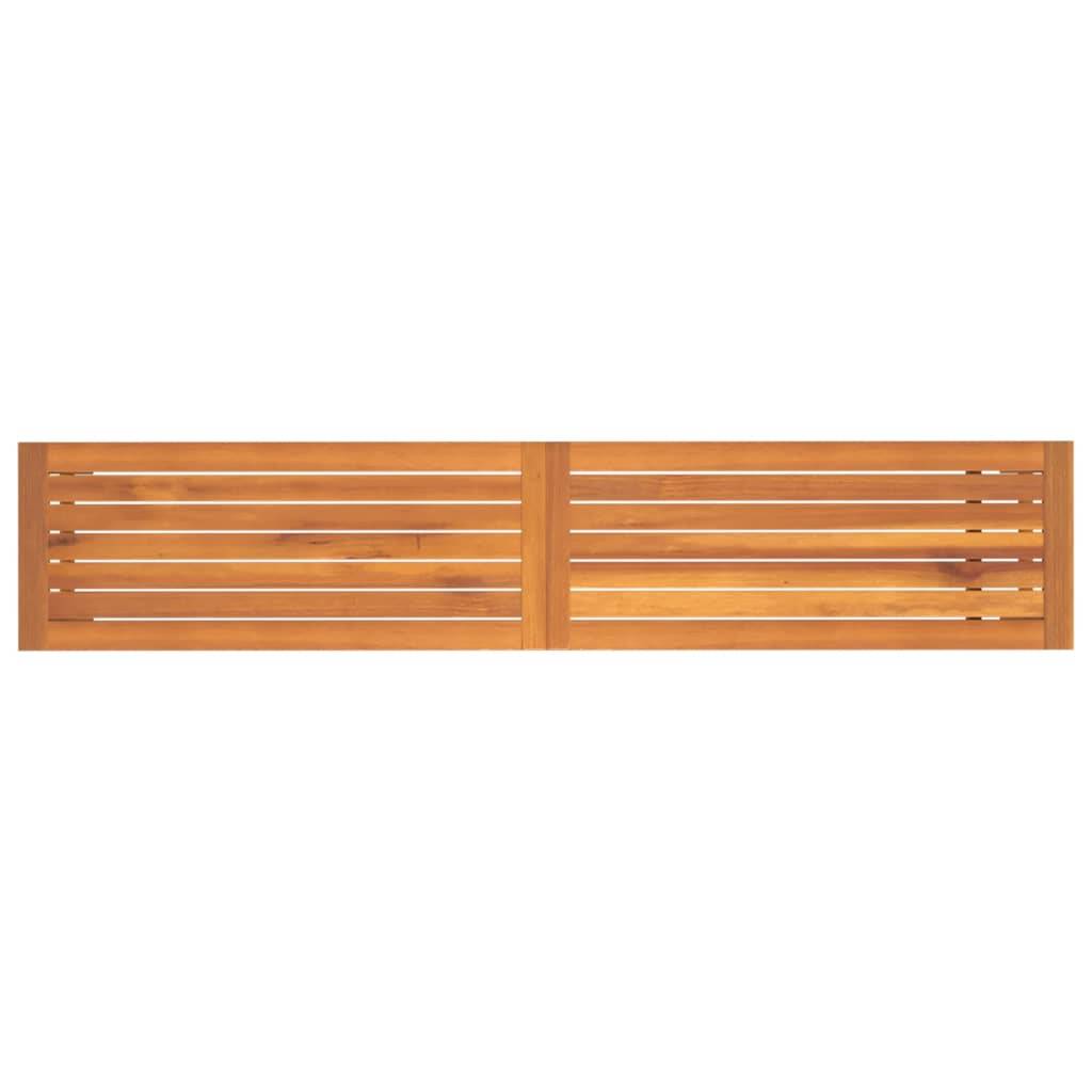 Helloshop26 - Banc de jardin meuble de patio d'extérieur terrasse 180 x 35 x 45 cm bois massif d'acacia - Imagen 4