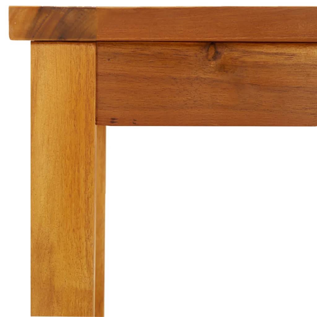Helloshop26 - Banc de jardin meuble de patio d'extérieur terrasse 180 x 35 x 45 cm bois massif d'acacia - Imagen 5