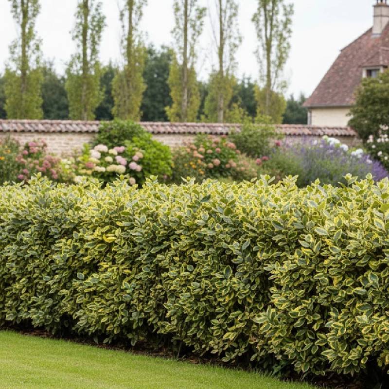 Elaeagnus panaché Viveleg®, Chalef à fleurs Blanche - feuillage Persistant - Pot de 7,5L - 60/80 cm- hauteur à maturité De 3,00 m à 5,00 m - Image 5