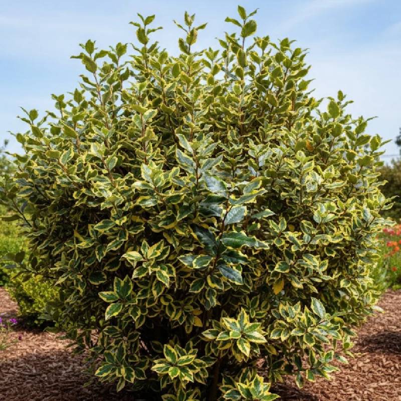 Elaeagnus panaché Viveleg®, Chalef à fleurs Blanche - feuillage Persistant - Pot de 7,5L - 60/80 cm-  hauteur à maturité De 3,00 m à 5,00 m - Image 4