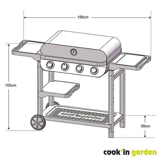 Cook in Garden - Barbecue Gaz FLAVO 76 SC - Imagen 8