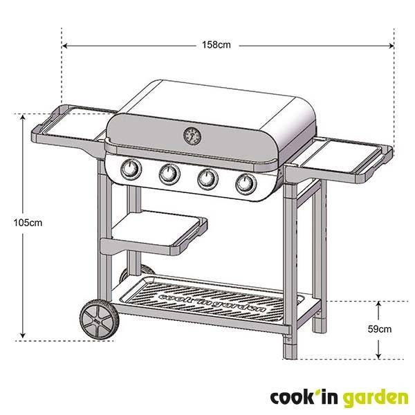 Cook in Garden - Barbecue Gaz FLAVO 76 SC - Imagen 8