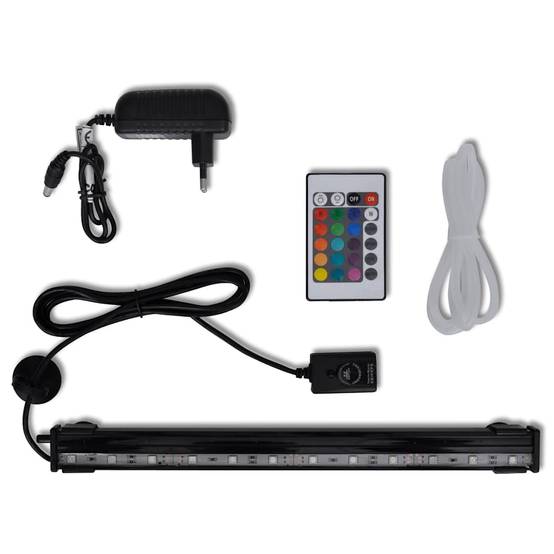 Lampe LED Aquarium Submersible Effet Bulles et Lumière Ambiance RGB 32 cm - ComfortXL Outdoor Living - Image 1