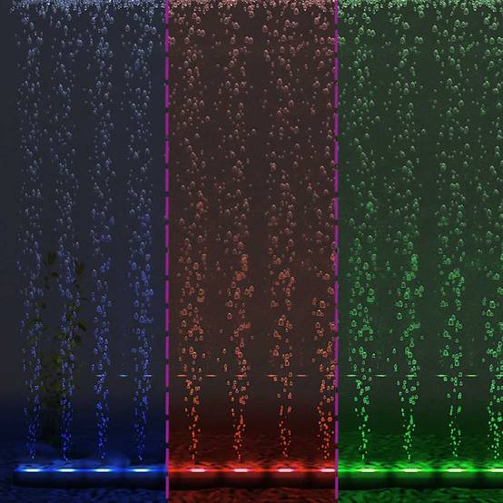 Lampe LED Aquarium Submersible Effet Bulles et Lumière Ambiance RGB 32 cm - ComfortXL Outdoor Living - Image 10