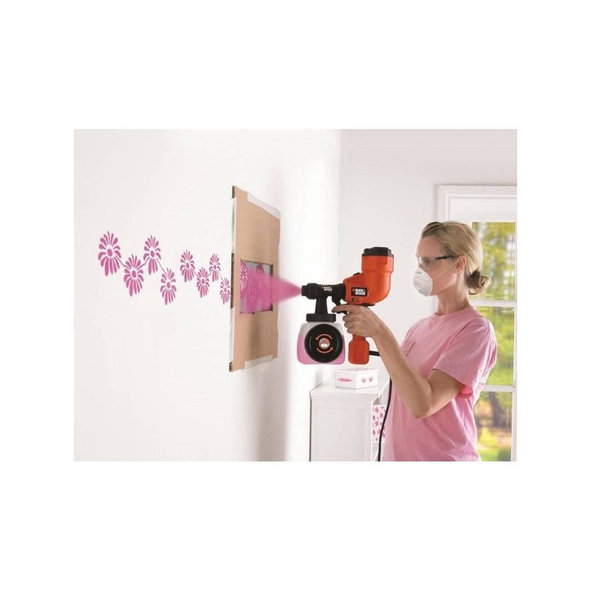 Pistolet Peinture électrique compact 400W HVLP200 Black + Decker Basse pression - Imagen 2