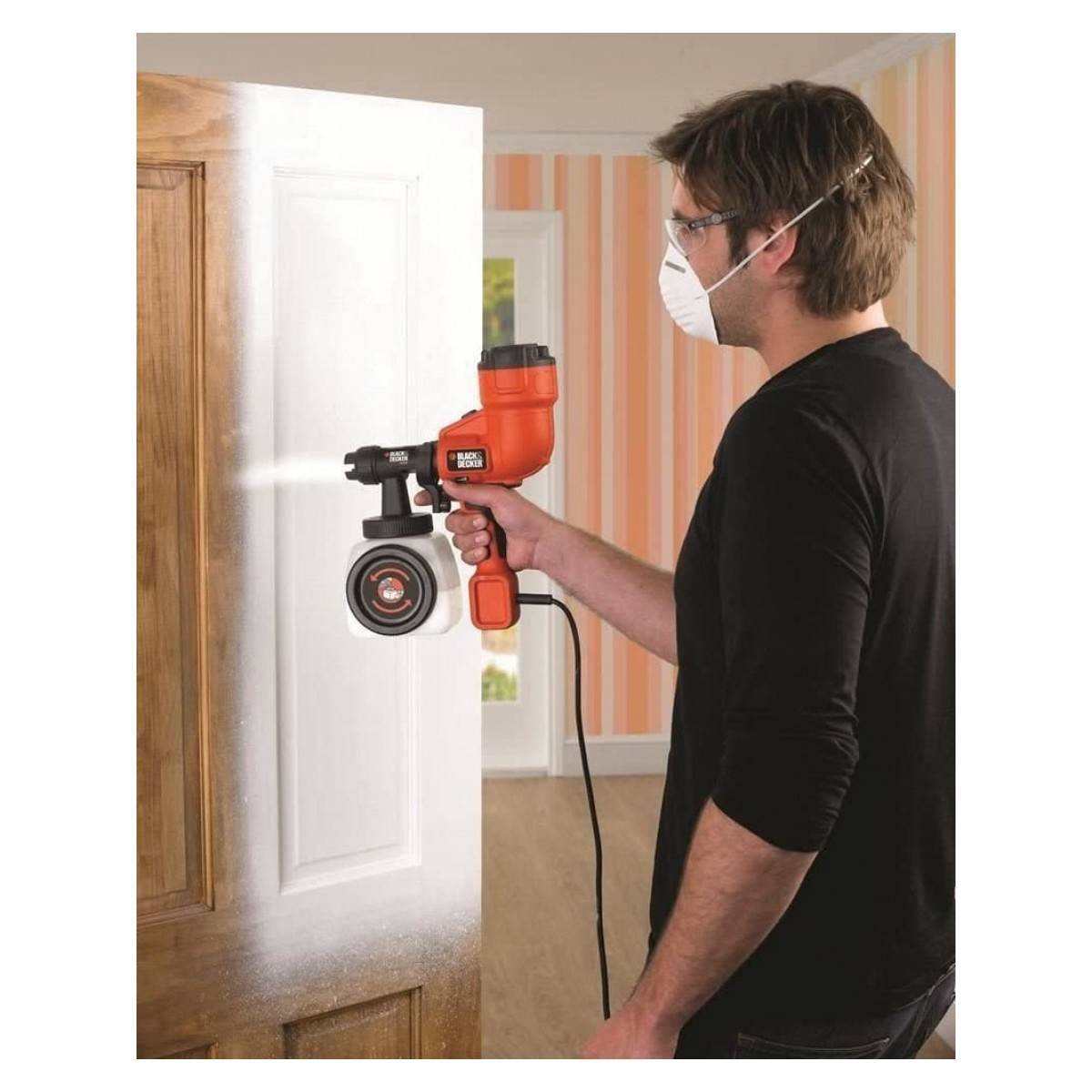 Pistolet Peinture électrique compact 400W HVLP200 Black + Decker Basse pression - Imagen 3
