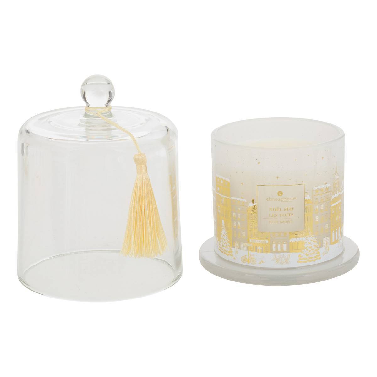 Atmosphera - Bougie parfumée Hiver à Paris sous cloche - Atmosphera Créateur d'intérieur - Image 2