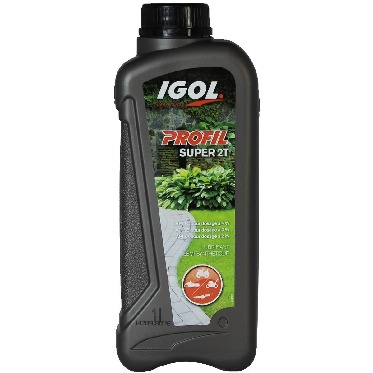 Gt Garden - Huile pour moteur 2 temps IGOL spéciale motoculture - 1 litre - GT GARDEN - Image 1