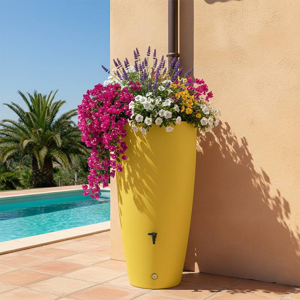 Récupérateur d'eau de pluie 190l ros'eau 2-en-1 + kit complet - plast'up rotomoulage - Imagen 2