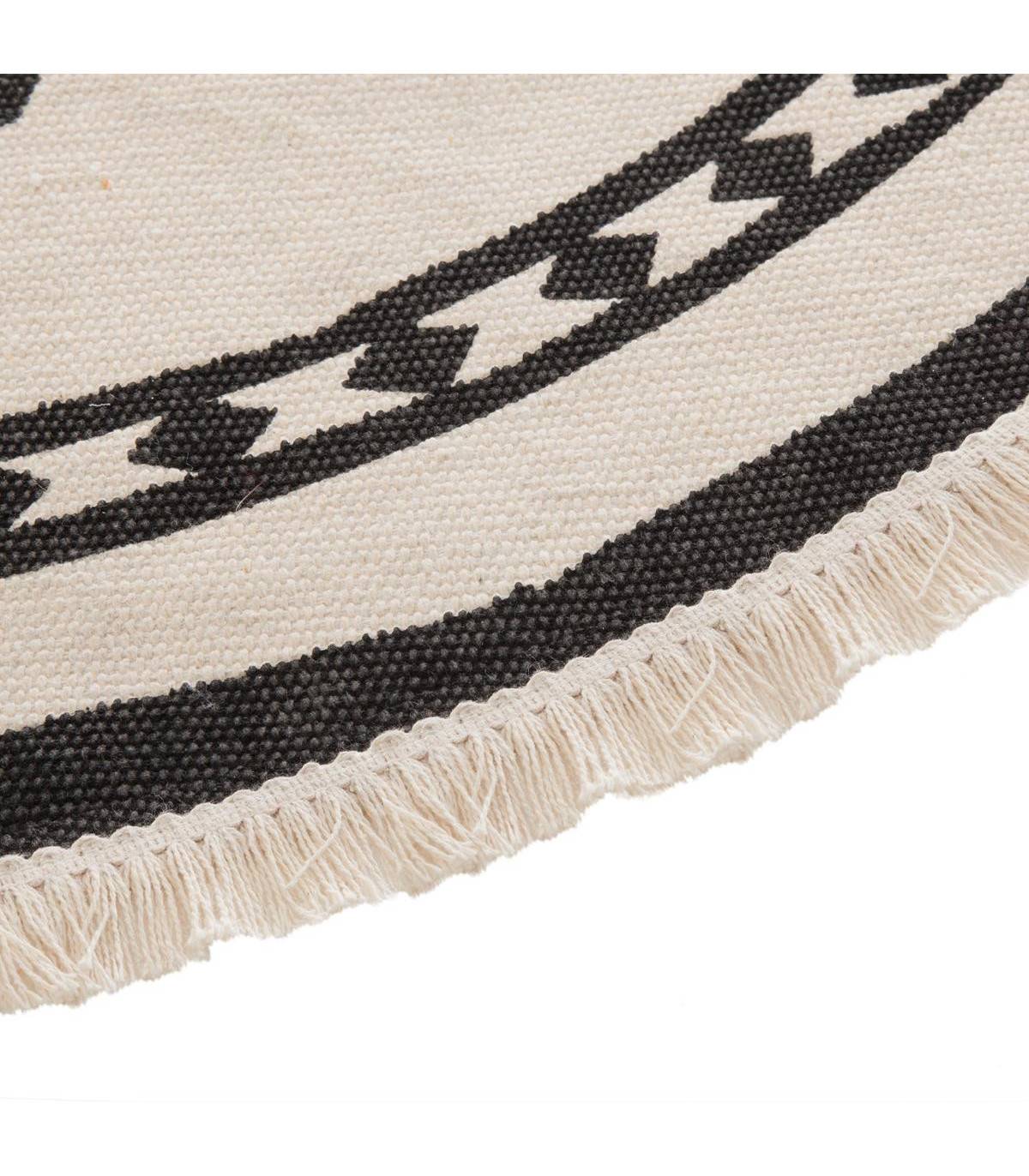 Tapis Rond nomade en coton et polyester D 90 cm - Image 3