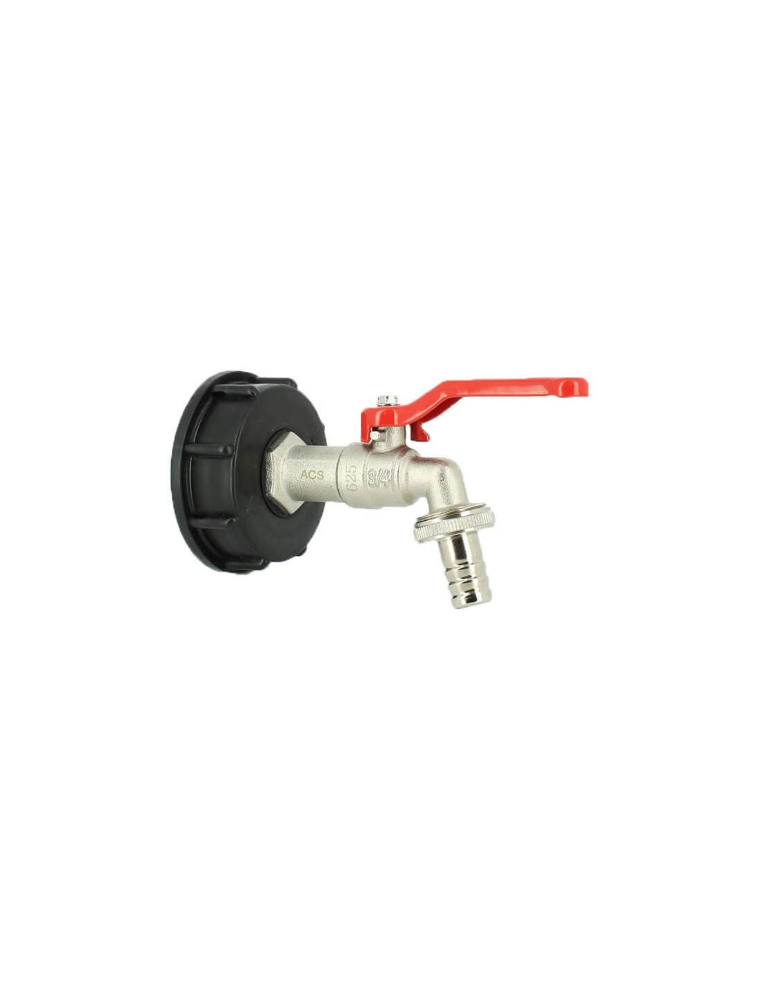 Raccord cuve eau S60X6 - Robinet ECO laiton 15 mm - Imagen 1