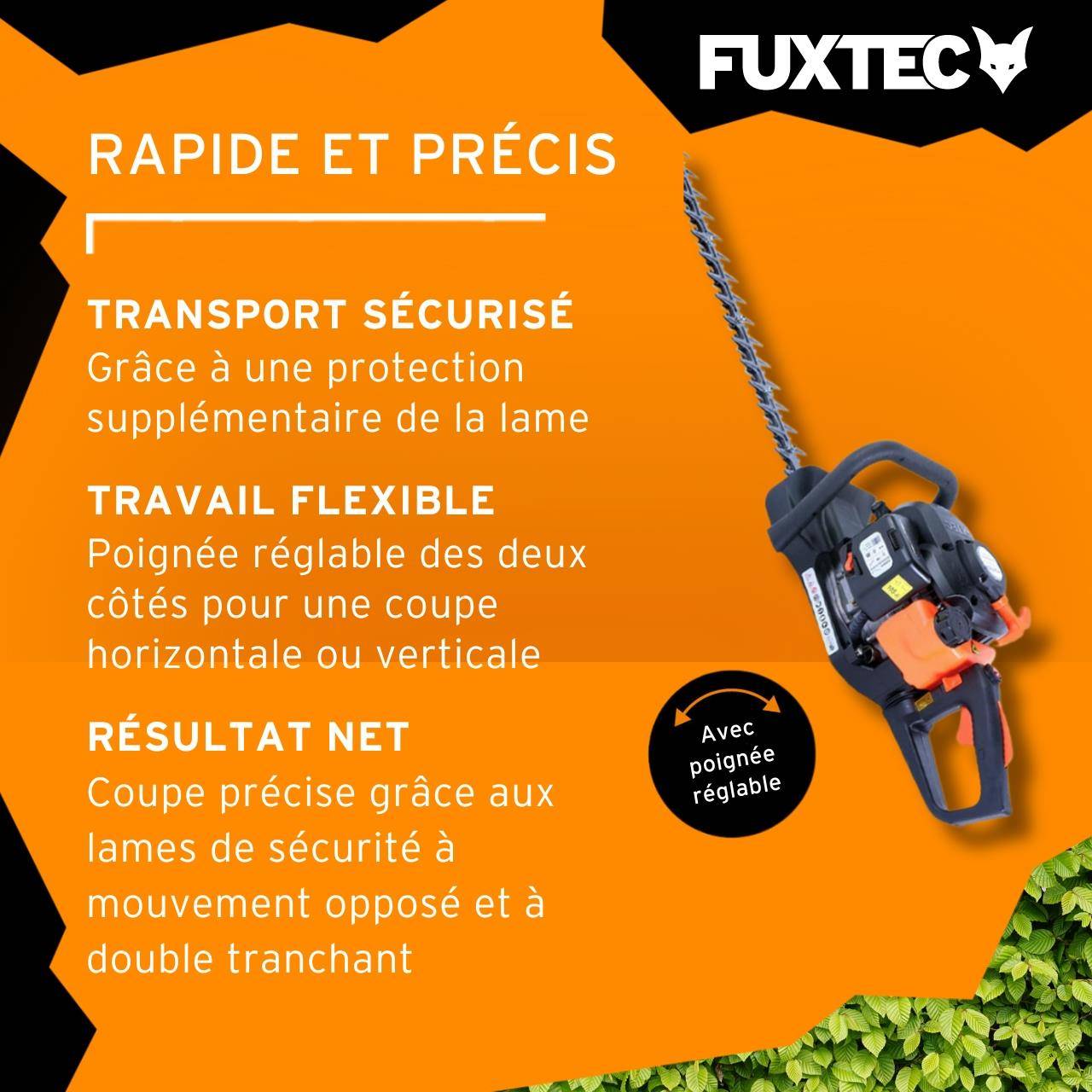 FUXTEC - Taille-haies thermique - FUXTEC FX-MH126 - 25,5cm3 lame 55cm - Image 5