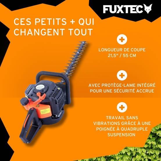 FUXTEC - Taille-haies thermique - FUXTEC FX-MH126 - 25,5cm3 lame 55cm - Image 4