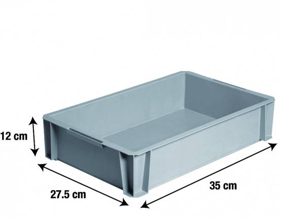 Centrale Brico - bac de manutention IRIS plastique anthracite l.35 x P.27.5 x H.12 cm cm, 8 l - Image 2
