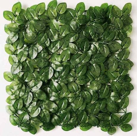 Feuillage artificiel rosier veiné 1m x 1m, Long 14 m