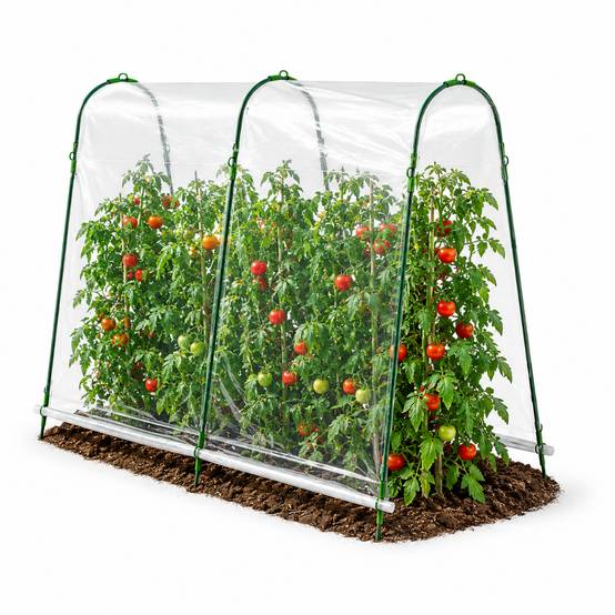 Serre à tomates avec bâche - Image 1