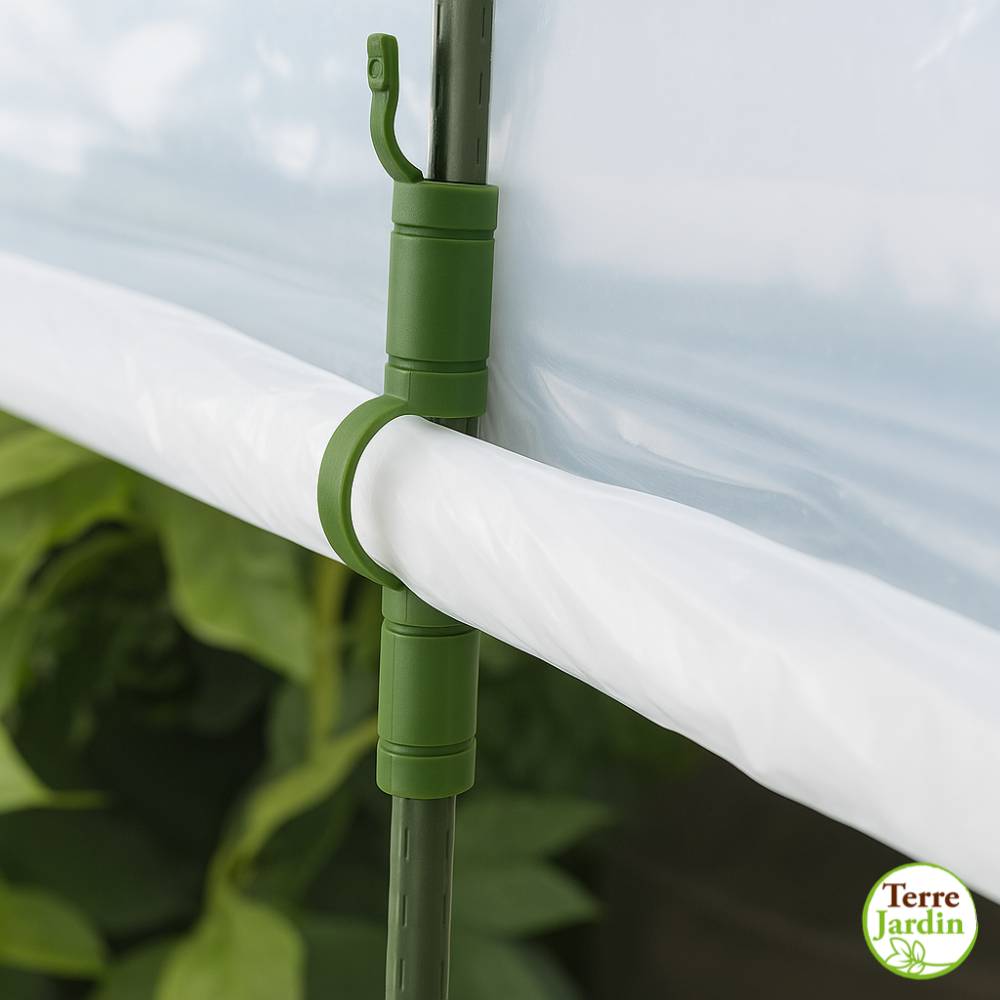 Serre à tomates avec bâche - Image 3