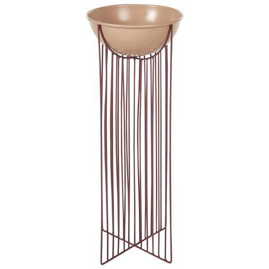 Cache-pot d'intérieur Métal Rose FICARIA - Beliani - Image 3