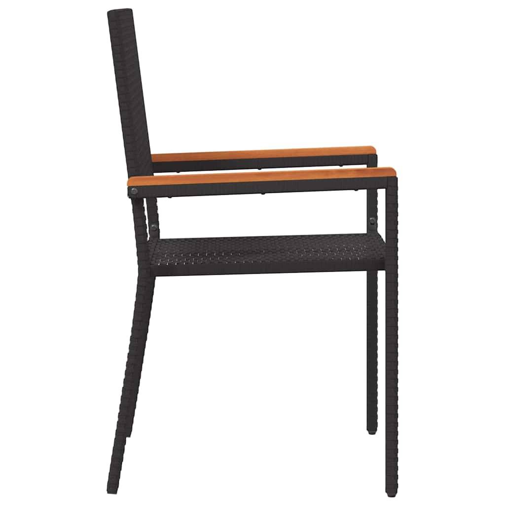 PANGIVO - Chaises empilables de jardin Noir et Marron 56 x 54 x 90 cm (2 pcs) - PANGIVO - Image 6