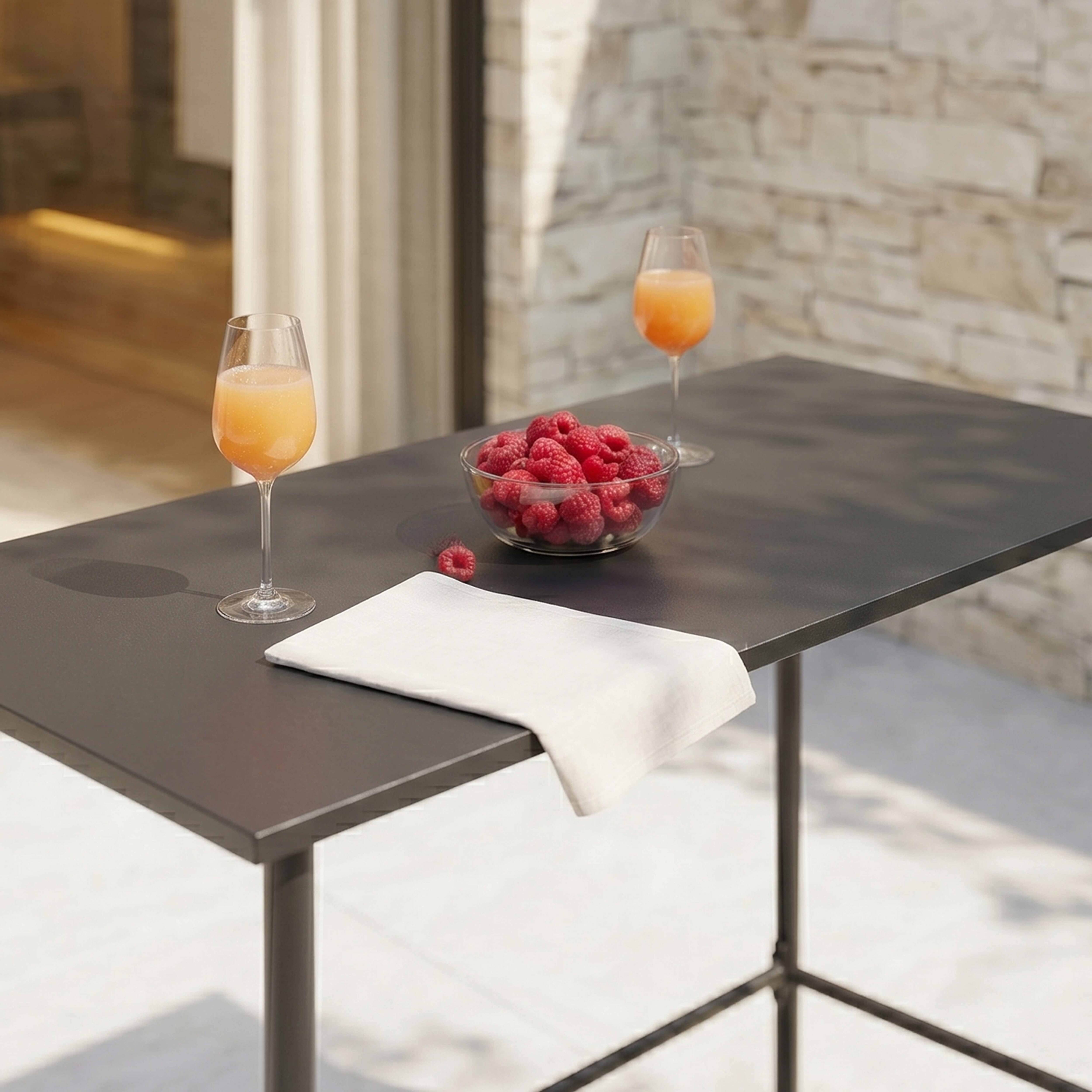 Oviala - Table de bar en métal anthracite Palavas - Oviala - Image 5