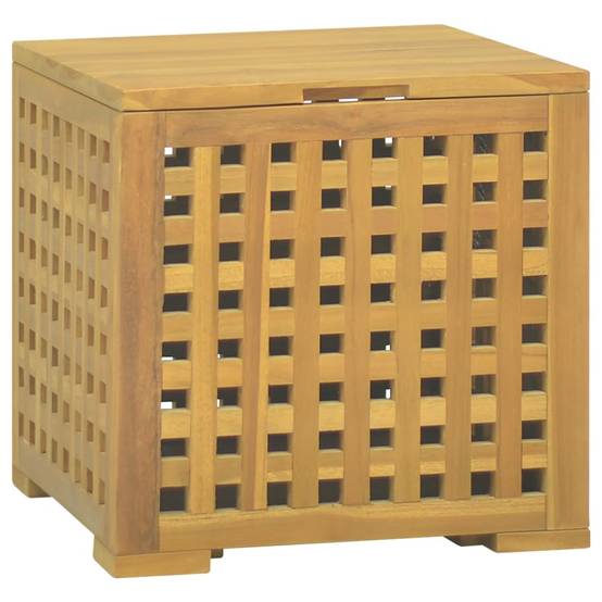 Boîte à corde bois de teck naturel 40 x 40 x 40 cm - PANGIVO - Image 1