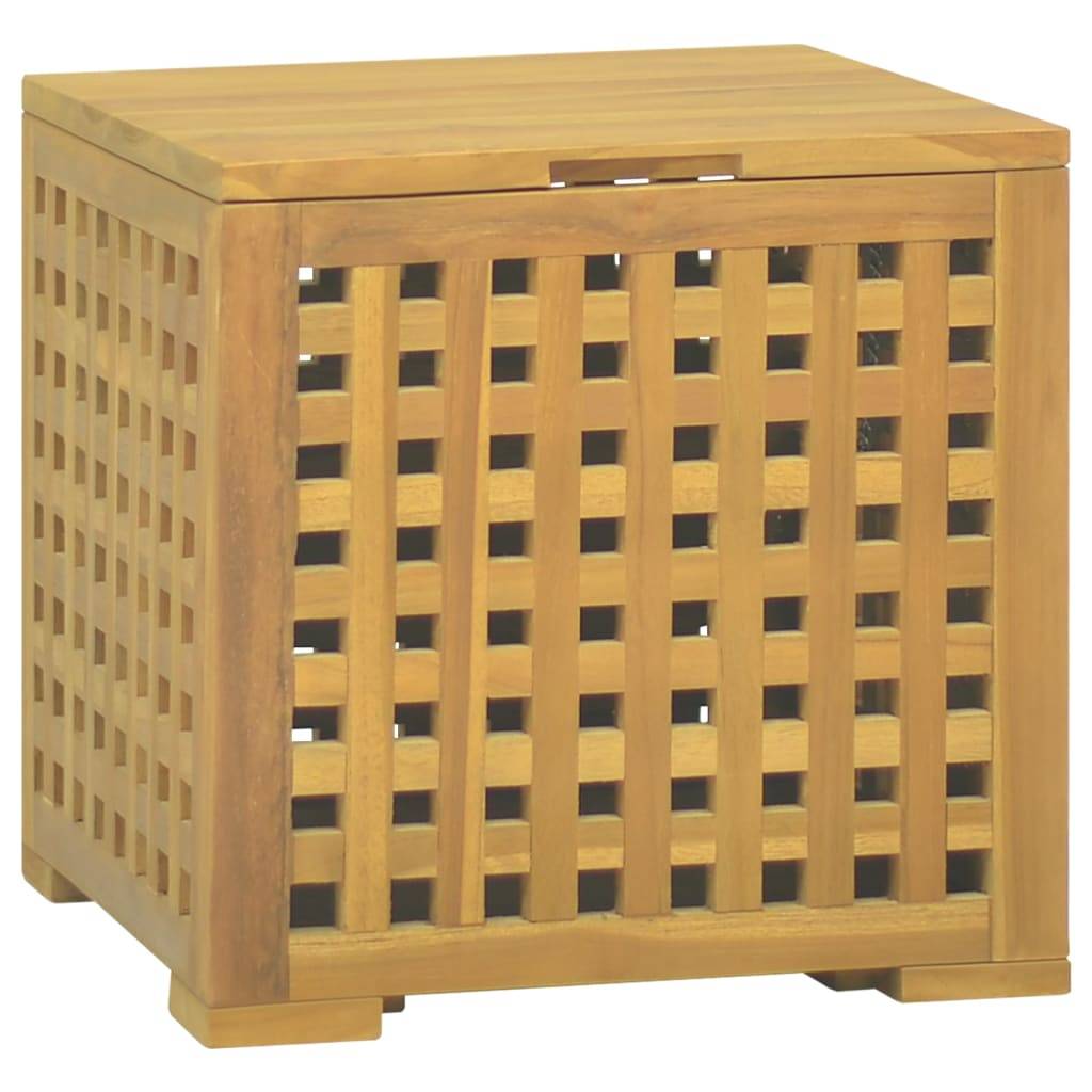 Boîte à corde bois de teck naturel 40 x 40 x 40 cm - PANGIVO - Image 1