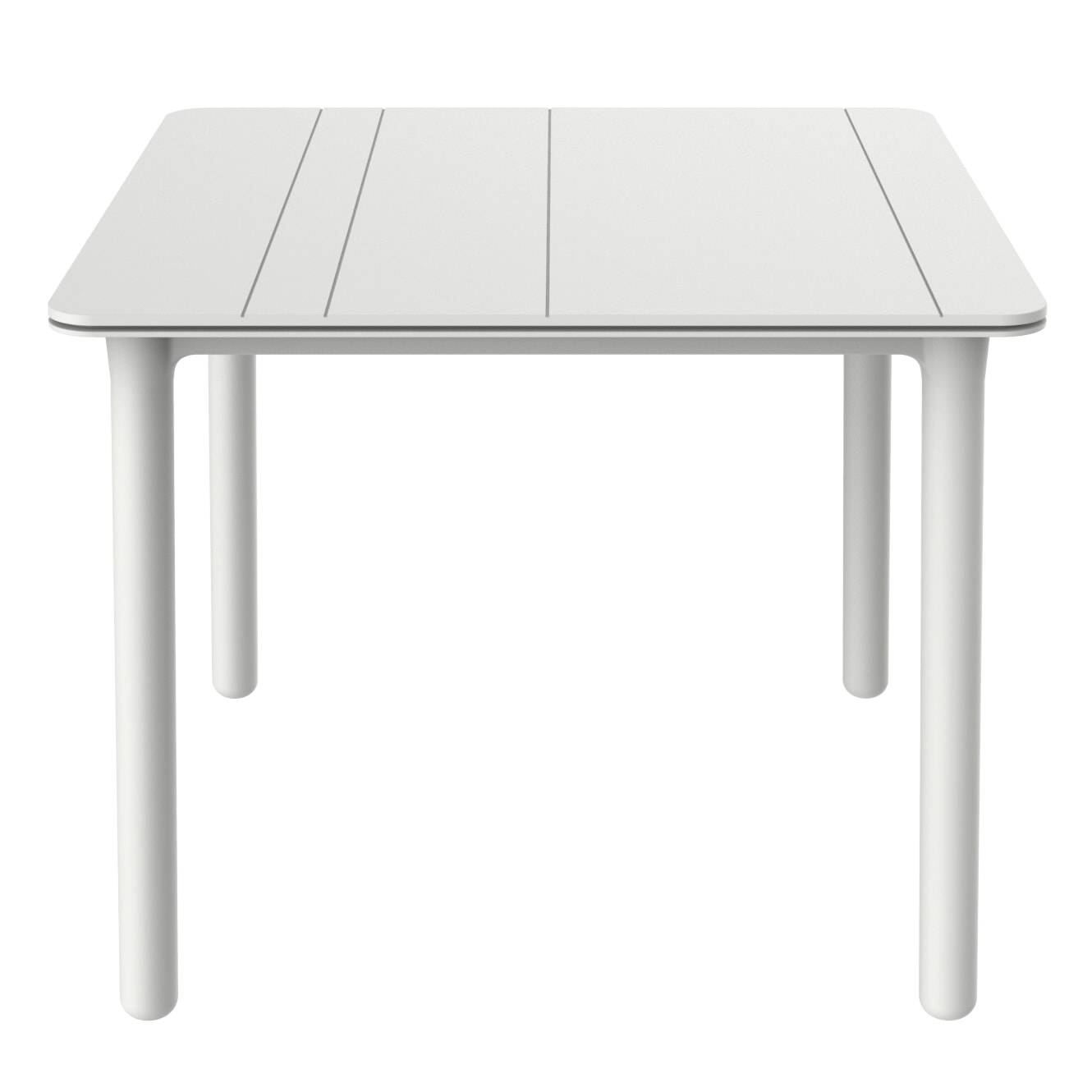 Table carrée extérieure 90x90 blanc - blanc NOA garbar - Image 1