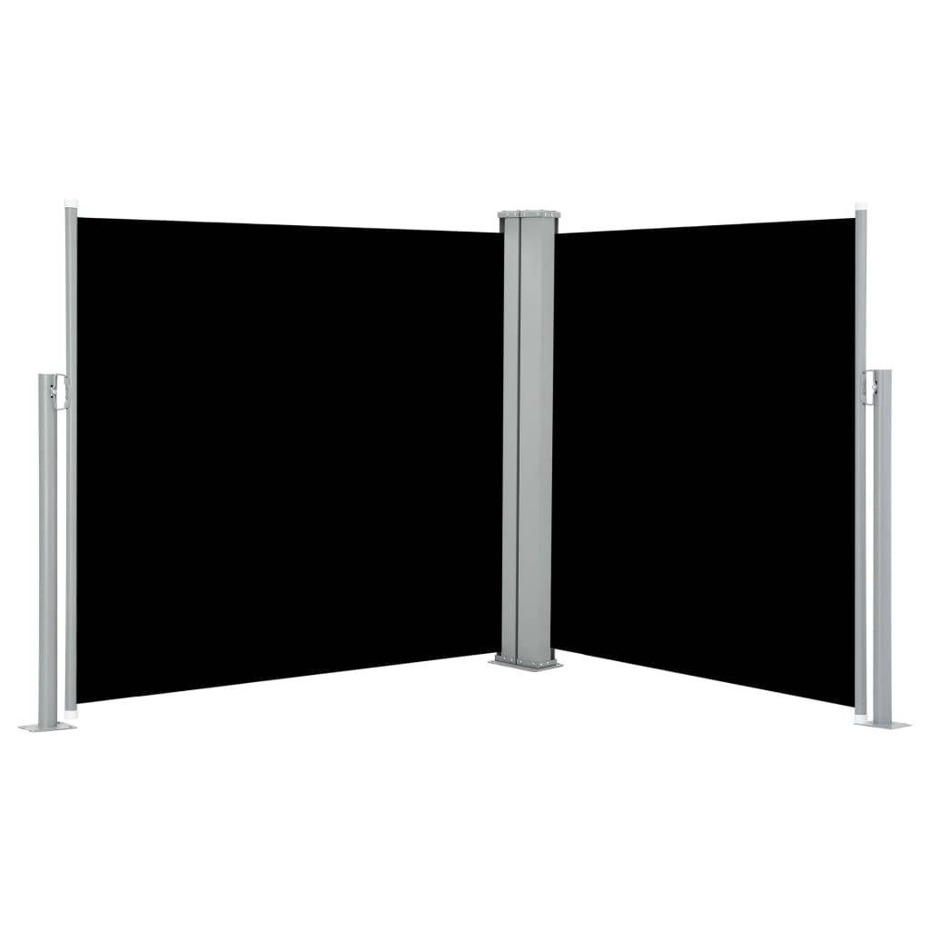 Helloshop26 - Auvent latéral rétractable 100 x 600 cm noir - Imagen 2