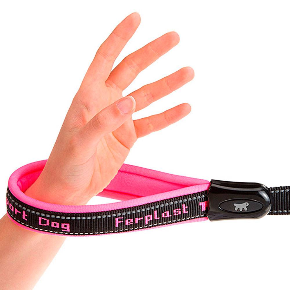 Ferplast - Ferplast Laisse chien SPORT DOG MATIC, Laisse pour chien taille moyenne, Mousqueton avec mécanisme magnétique, Poignée rembourrée, Coutures - Imagen 2