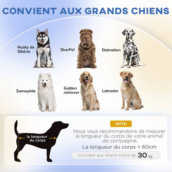 Canapé pour chien grand lit surélevé pour chien coussin lavable cadre en bois tissu polyester 98 x 67 x 25 cm vert clair - Image 6