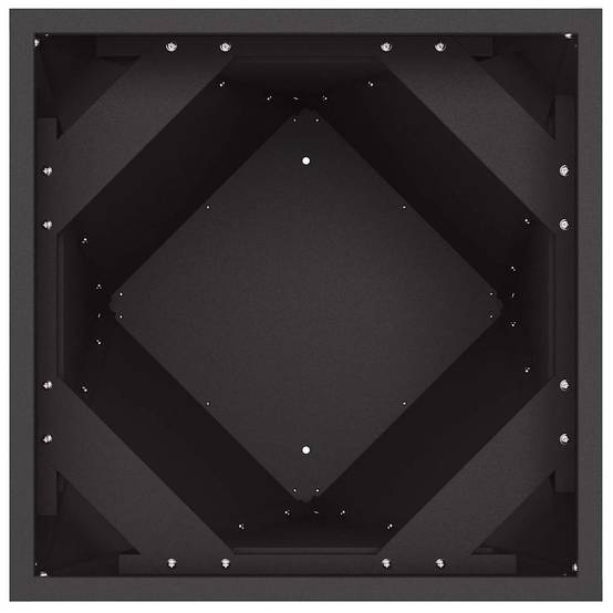 Jardinière | Pot de fleurs | Cache-pot | Bac à fleurs Noir 40 x 40 x 75 cm Acier - Image 6