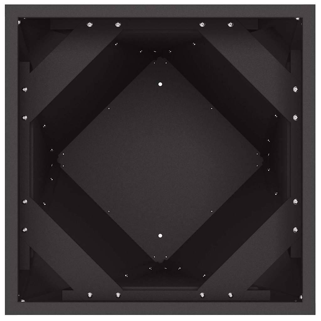 Jardinière | Pot de fleurs | Cache-pot | Bac à fleurs Noir 40 x 40 x 75 cm Acier - Image 6