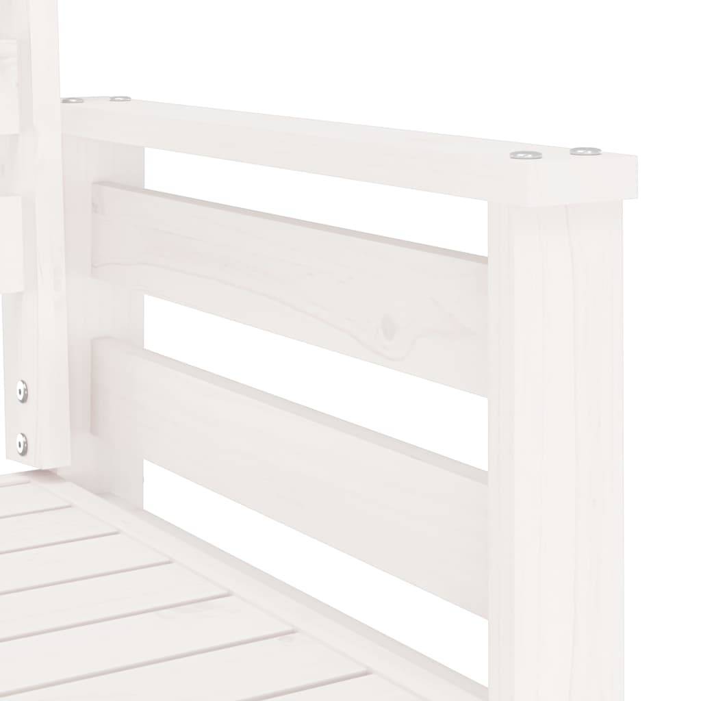 Maison Chic - Banc de jardin - Banc d'extérieur - Banquette avec table 2 places blanc bois massif de pin-JU13925 - Imagen 6
