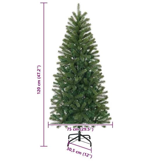 Maison Chic - Sapin de Noël | Arbre de Noël artificiel Vert 120 cm PVC, PE et acier Maison Chic - Image 7