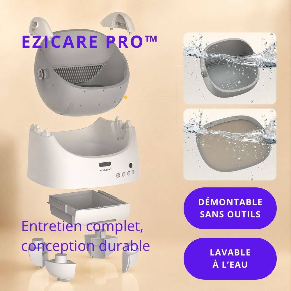 Eziclean - Litière autonettoyante connectée - maison de toilette pour chat eziclean® CATBOT K12i ULTRA IA - Image 6