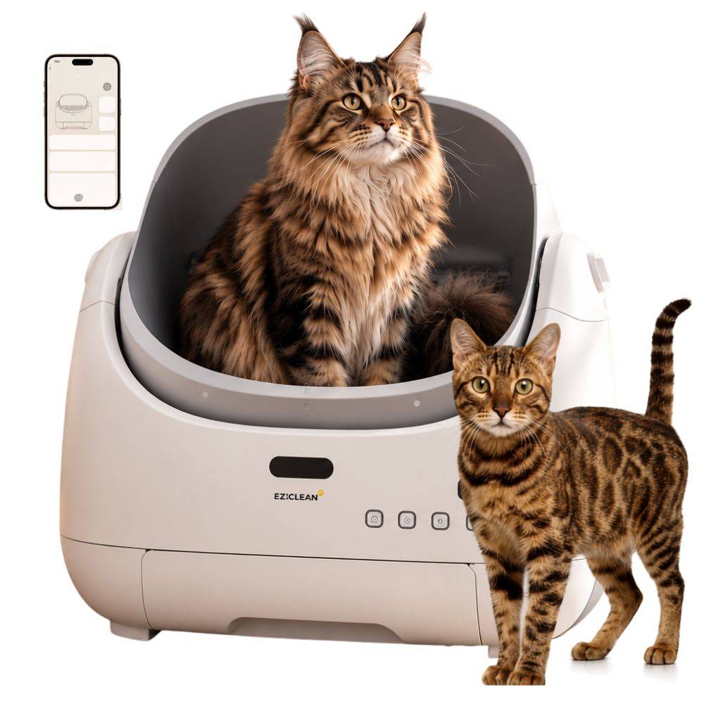 Eziclean - Litière autonettoyante connectée - maison de toilette pour chat eziclean® CATBOT K12i ULTRA IA - Image 1