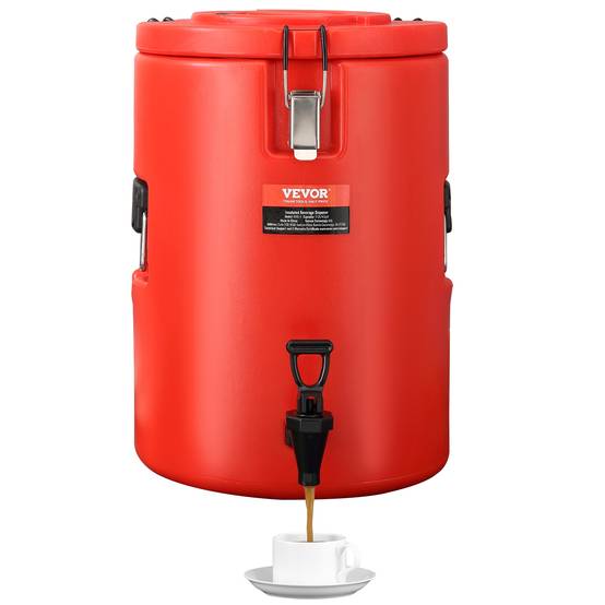 VEVOR Distributeur boissons isotherme 17,2 L, eau chaude/froide non électrique. Inox, camping. - Image 1