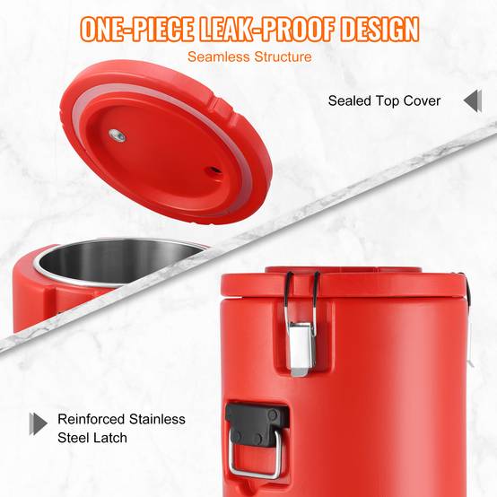 VEVOR Distributeur boissons isotherme 17,2 L, eau chaude/froide non électrique. Inox, camping. - Image 4