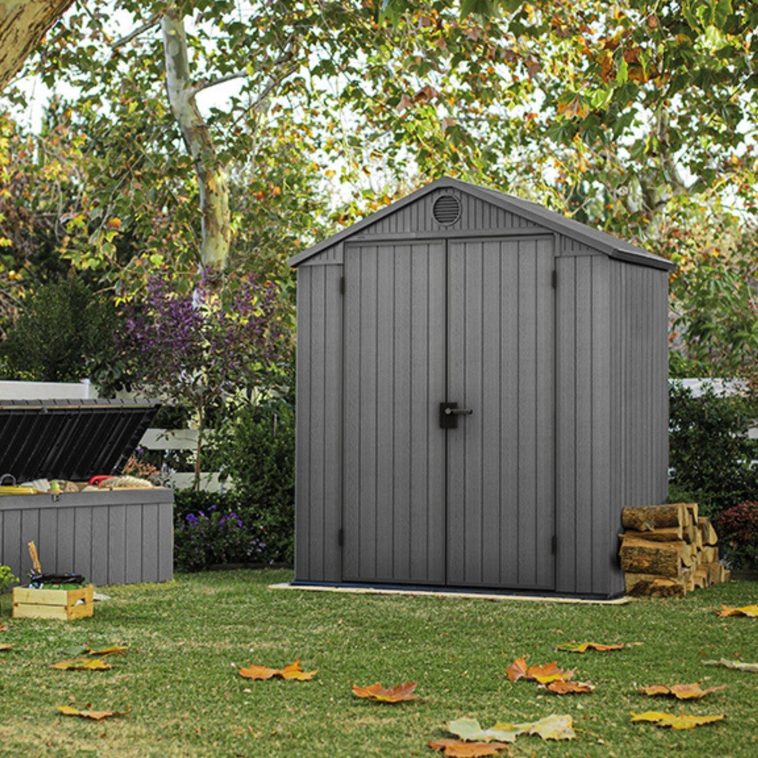 Keter - Abri de jardin DARWIN 6x4 Gris - Image 2