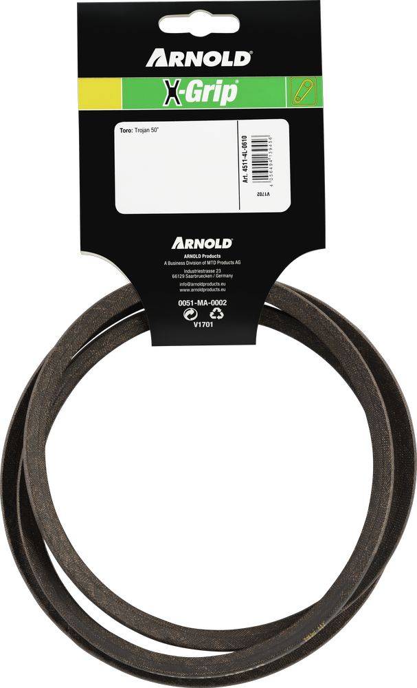 Arnold - Courroie trapézoïdale X-Grip V de type 4L610 Arnold - Imagen 4