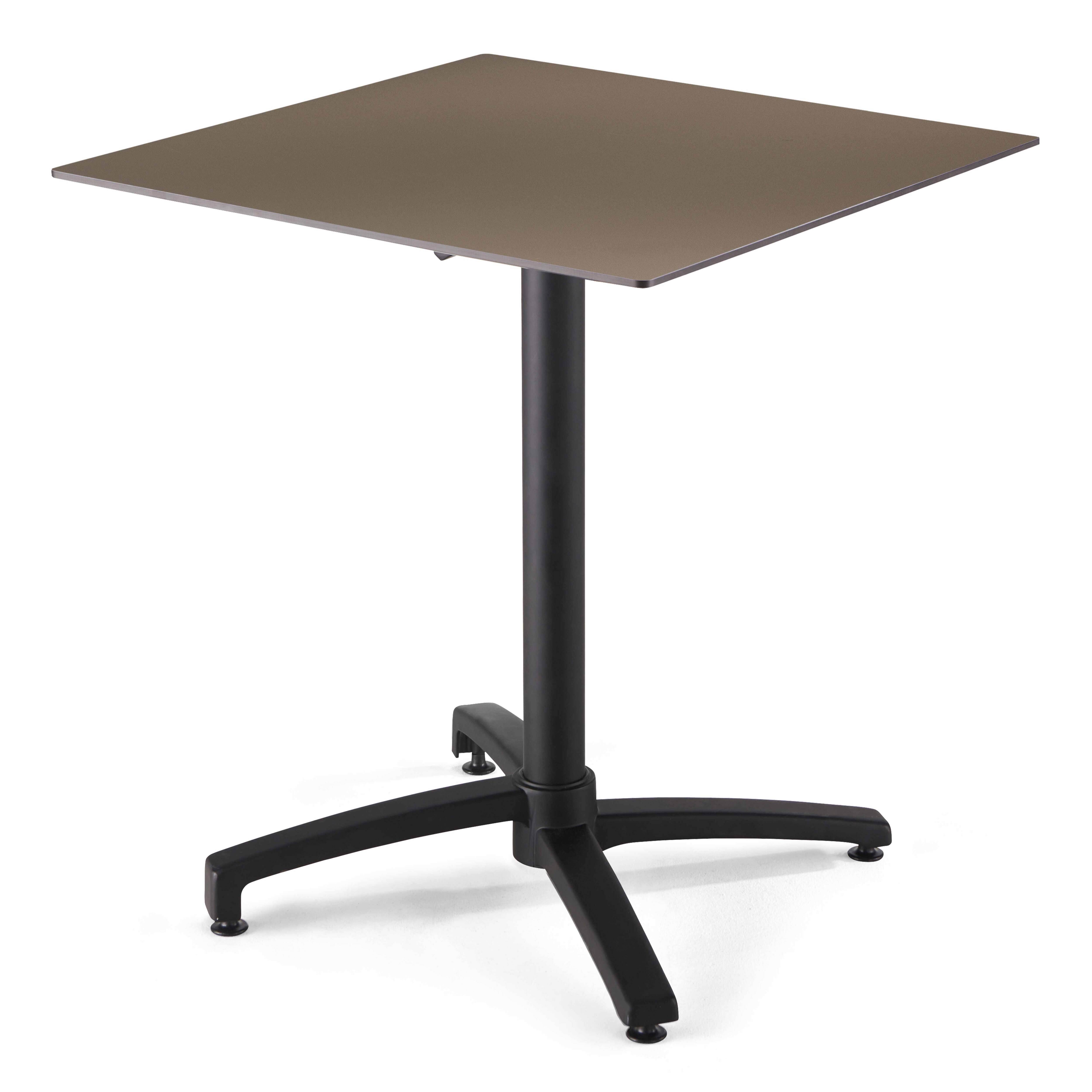 Oviala - Ensemble table terrasse stratifié taupe avec 2 fauteuils gris - Oviala - Imagen 4
