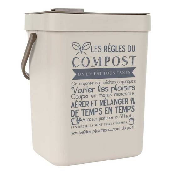 Poubelle à Compost 5L avec Accroche - EKRON - Image 1