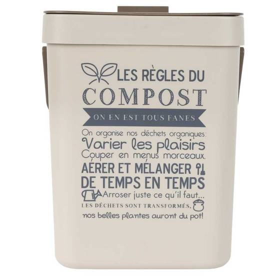 Poubelle à Compost 5L avec Accroche - EKRON - Image 3