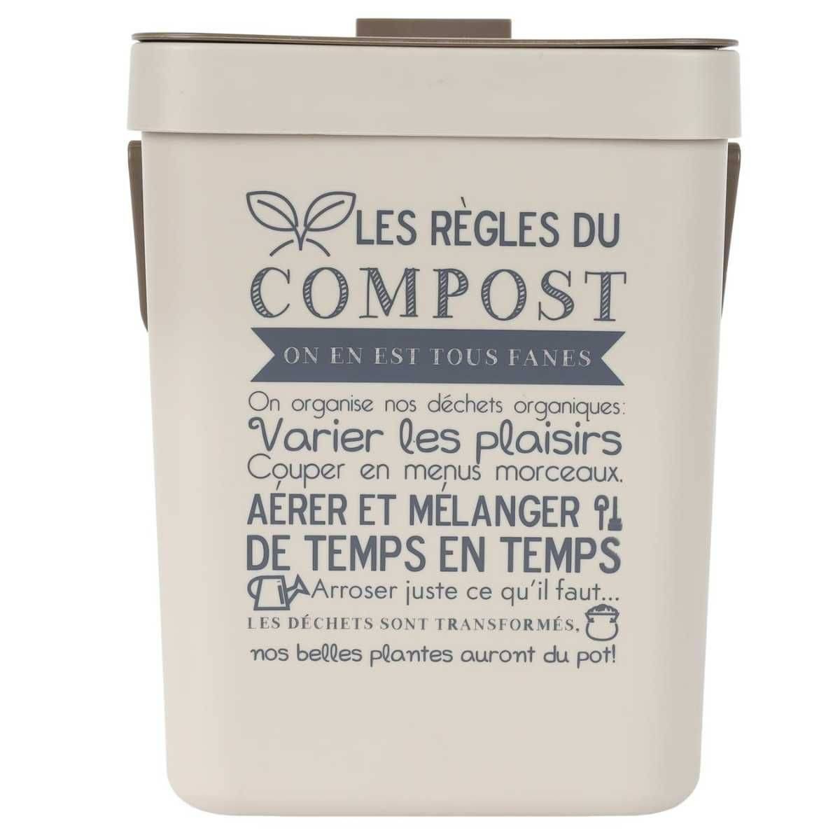Poubelle à Compost 5L avec Accroche - EKRON - Image 3