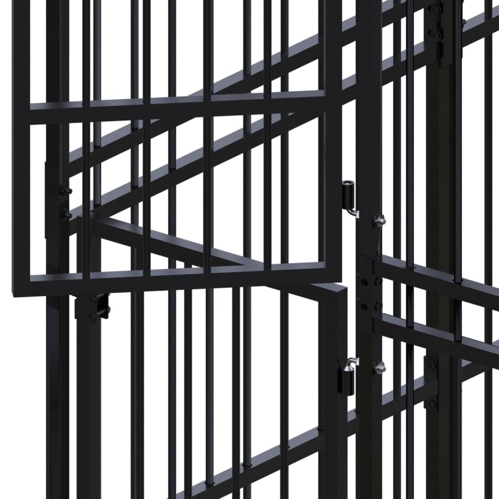 Vidaxl - Chenil d'extérieur pour chiens Acier 9,22 m² vidaXL 3097940 - Imagen 5