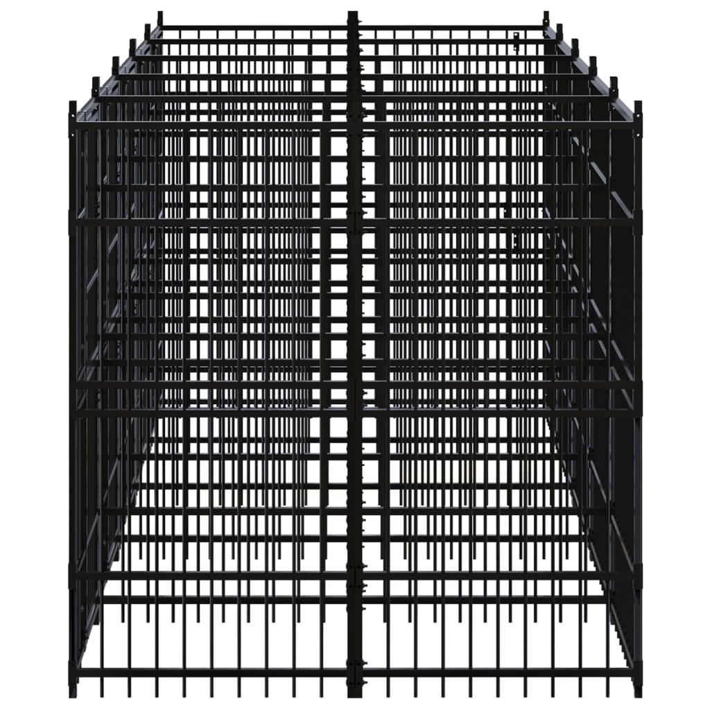 Vidaxl - Chenil d'extérieur pour chiens Acier 9,22 m² vidaXL 3097940 - Imagen 10