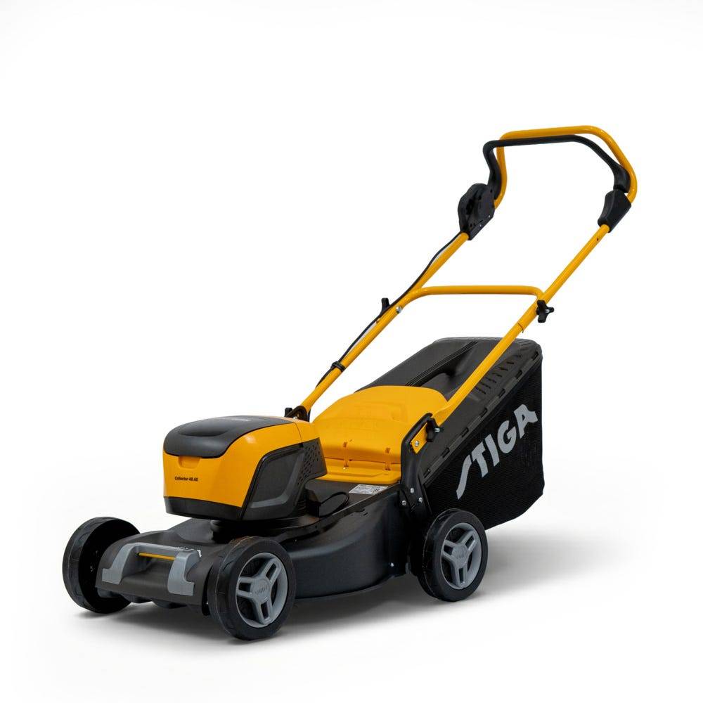 Stiga - Kit Tondeuse à gazon sans fil Collector 48 AE, 48 V (4 Ah), Plateau 46 cm avec bac hybride 60 L, jusqu'à 400 m² - STIGA - Image 4