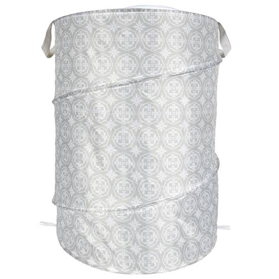 Panier à Linge Pop Up "Ma Petite Buanderie" 60cm Beige - Image 1